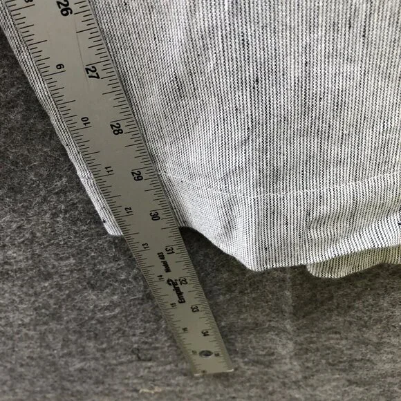 Chico's Linen Blend Pull On Pants Womens Size 14R 2.5R Blue Wide Leg Coastal - Picture 7 of 9